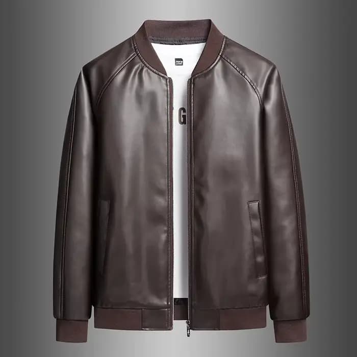 Veste en similicuir pour homme
