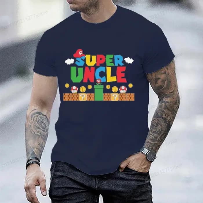 T-shirt Super Uncle pour homme