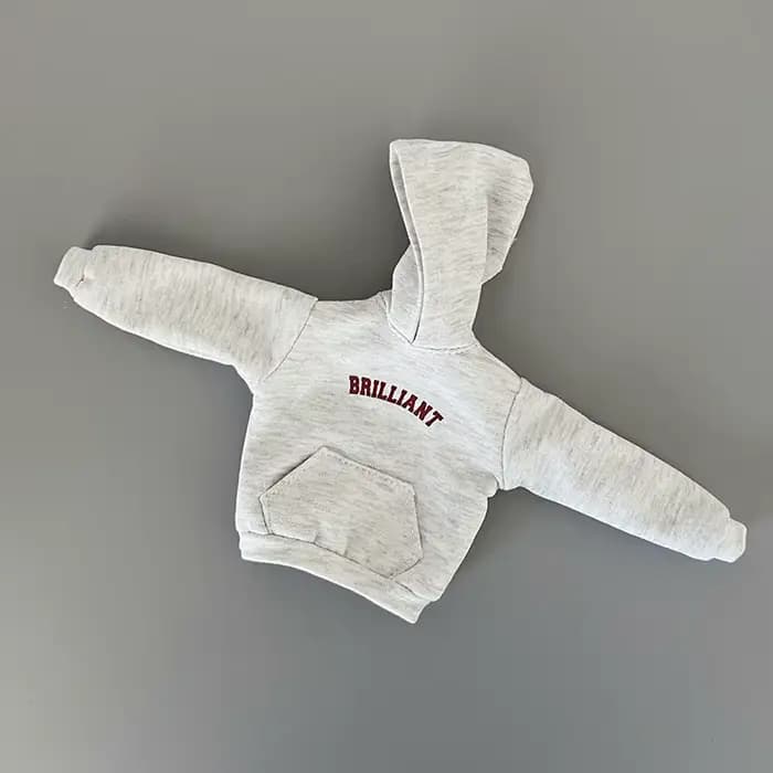 DLBell Blyth vêtements à capuche gris tendance lettre imprimer Streetwear pull décontracté sweat pou