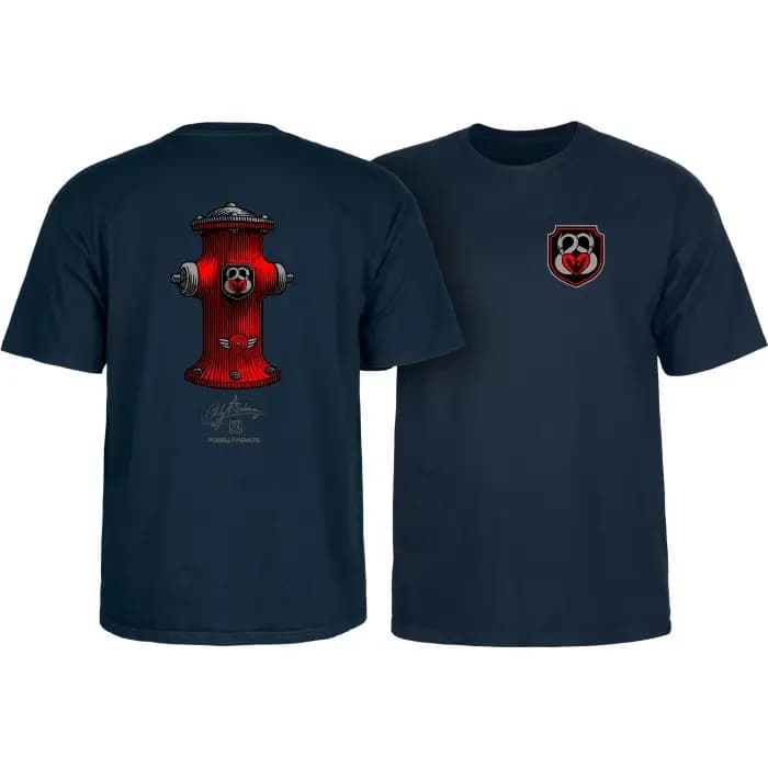 Marque américaine de skateboard rare - Collection de t-shirts bleu marine