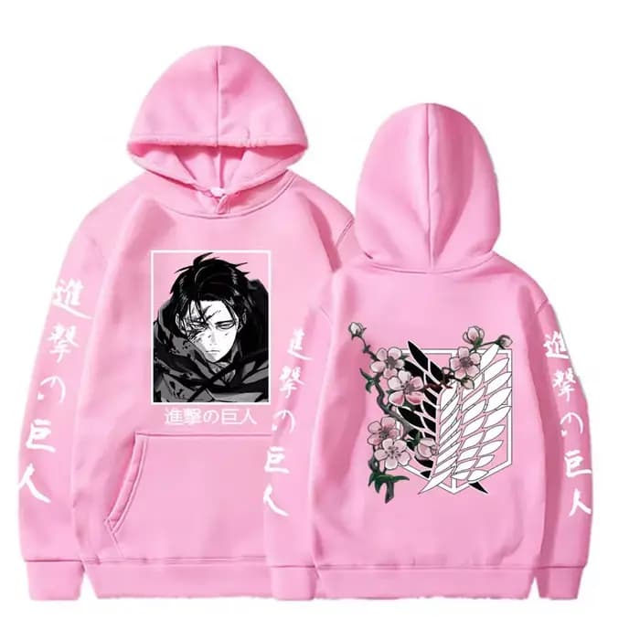 Sweat à capuche graphique Levi Attack AngiLarge pour hommes et femmes