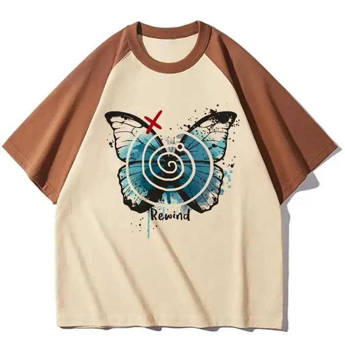 T-shirt Gothique pour Fille, avec Image Numérique, Harajuku, Confortable, Rétro, Pop, Culture Pastel, Animé des Années 80