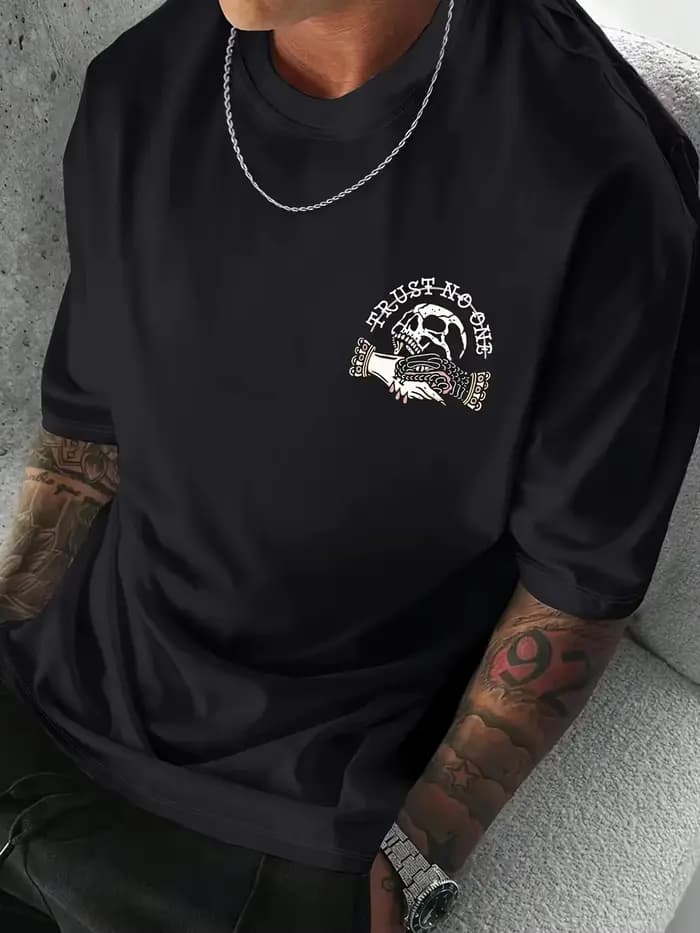 T-shirt pour homme avec impression au dos