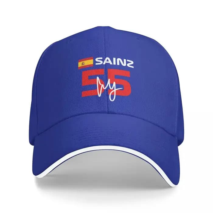 Casquette de Baseball F1 Carlos Sainz 55 pour Enfant et Garçon