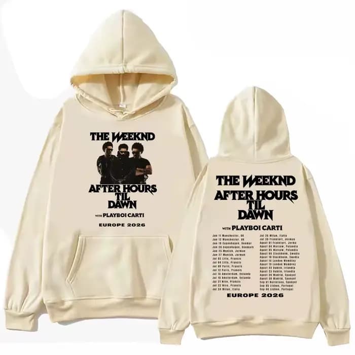 Sweat-shirt The Weeknd After Hours Til Dawn Tour 2026 pour hommes et femmes