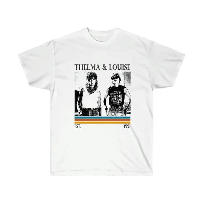 Thelma & Louise film imprimé T-shirt femme mode tendance haut printemps/été pur coton unisexe
