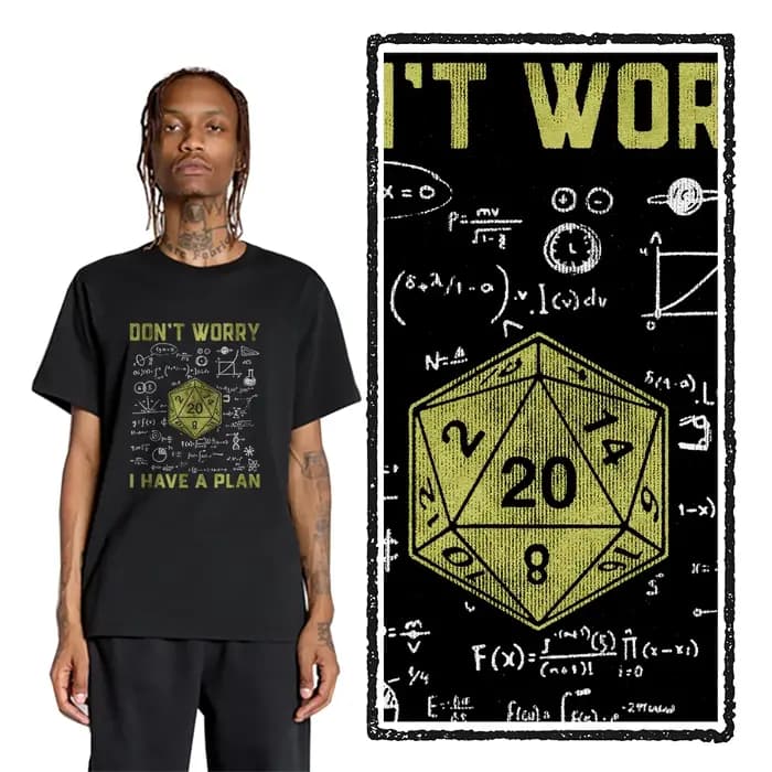 Nouveauté Dungeon Dragon t-shirts graphique Streetwear à manches courtes j'ai un Plan D20 dés jeu de