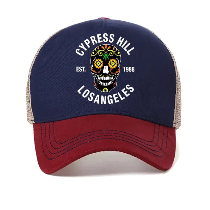 Casquette de baseball Cypress Hill - LA 1988 avec imprimé Sugar Skull