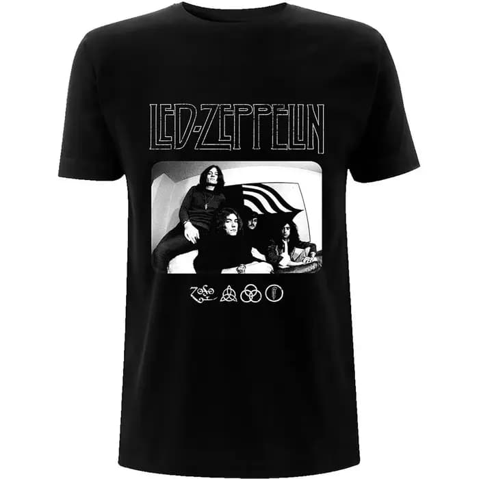 Hermit Led Zeppelin Band T-Shirt en coton avec motif pour hommes et femmes