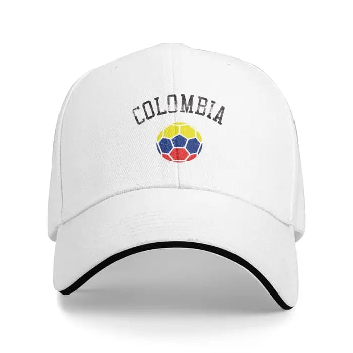 Casquette de baseball décontractée imprimée drapeau colombien