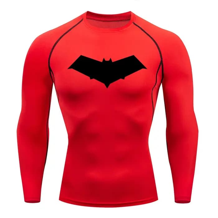 Chemise de Compression chauve-souris large pour hommes
