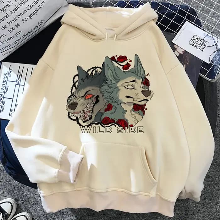 Beastars veste à capuche pour femme anime style coréen gothique streetwear pull femmes