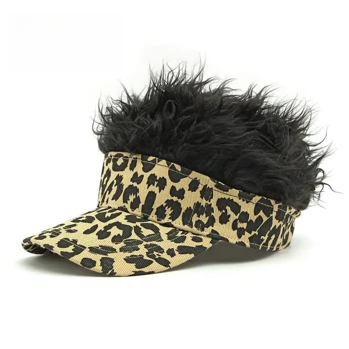 1 pièce Casquette de baseball camouflage avec perruque à cheveux pointus