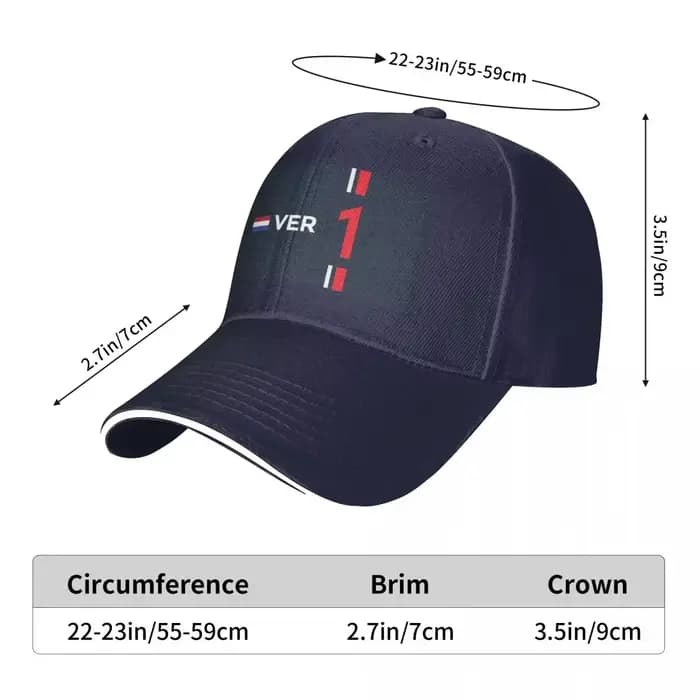 Verstappen-Casquette de baseball pour homme et femme
