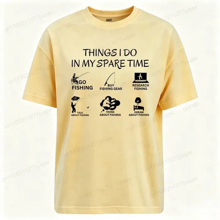 T-shirts d'été à manches courtes avec imprimé pêche amusant pour femmes et garçons