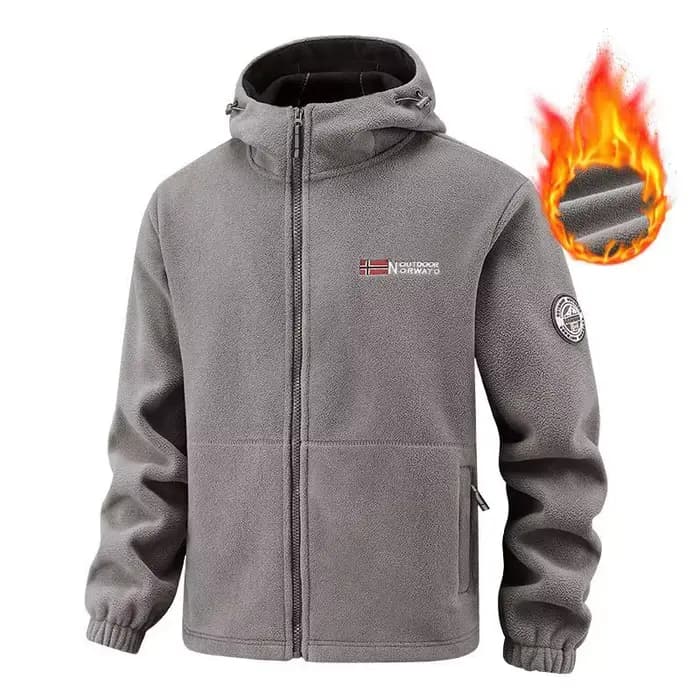 Veste à capuche polaire Double face pour hommes et femmes