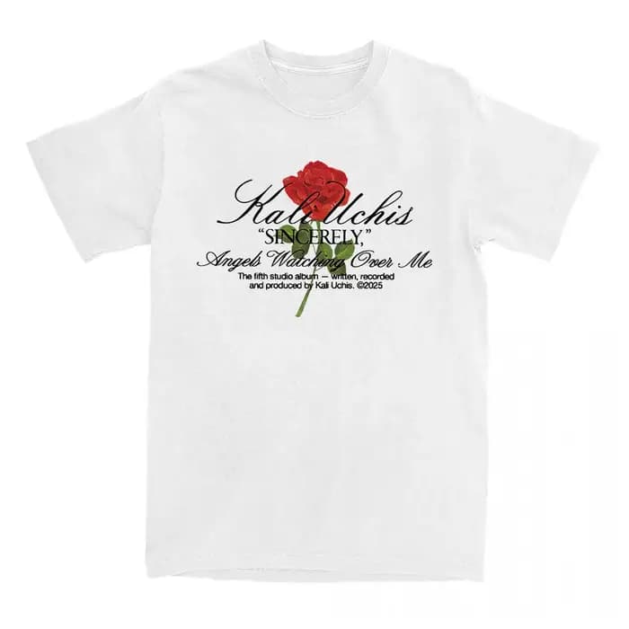 Sincerely Rose T-Shirt KALI UCHIS chanteur graphique t-shirts à manches courtes coton femme T-Shirt