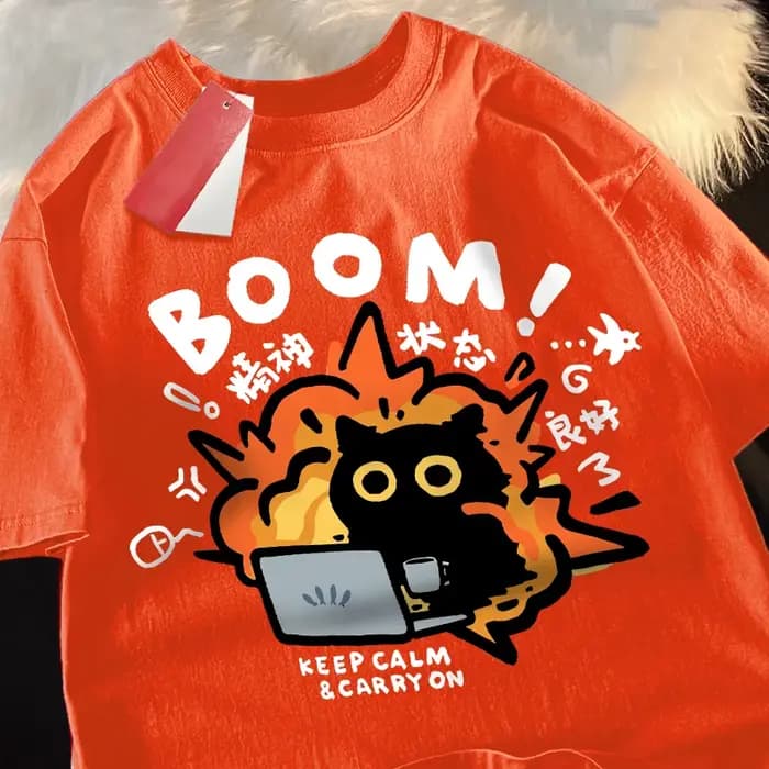T-shirts bon état mental pur coton à manches courtes t-shirt pour hommes femmes été