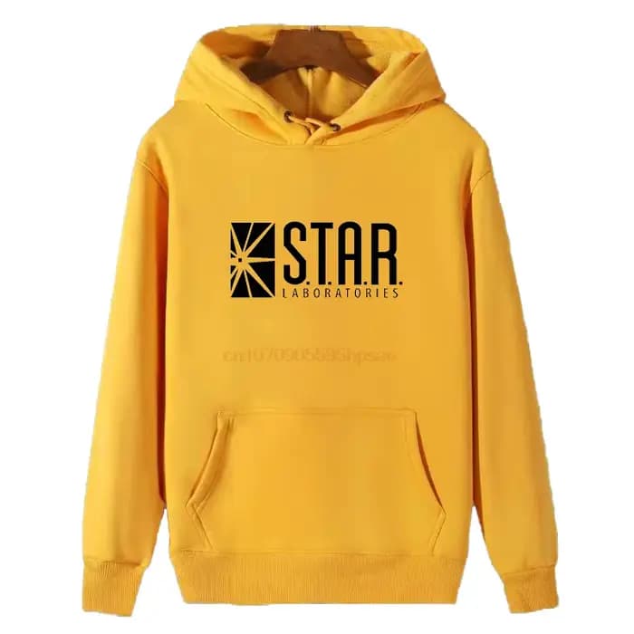 Flash Star Lab couleur noire mode graphique sweats à capuche nouveau dans
