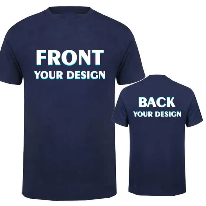 Personnalisé votre propre conception impression T-shirt coton hommes surdimensionné