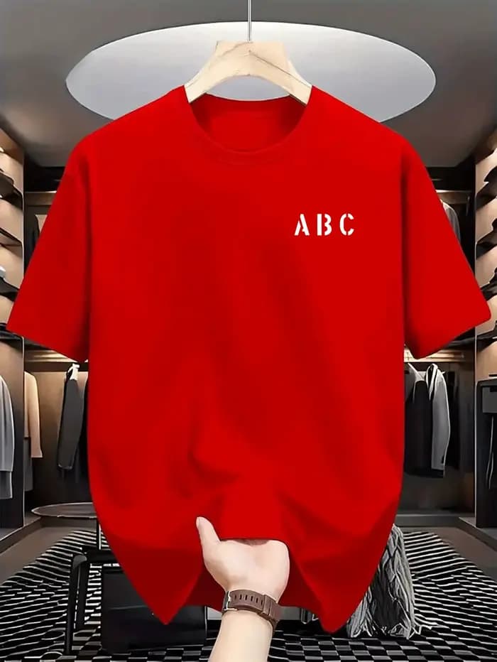 T-shirt léger et respirant à manches courtes pour homme - Haut décontracté d'été à col rond