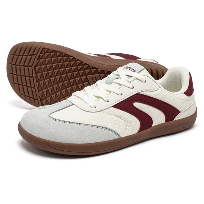 HOBIBEAR pieds nus baskets à bout large unisexe zéro goutte minimaliste chaussures en toile antidérapant à lacets marche Sneaker