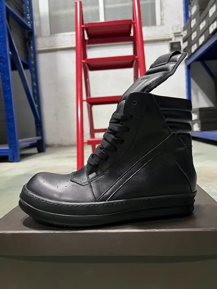 Marque hommes chaussure décontracté de haute qualité femmes Sneaker noir bottine Geo cuir Ro à lacet