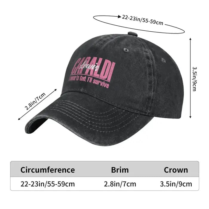 Chanteur Lewis C-Capaldi World Tour 2025 Sun Casquette de baseball Mode Unisexe Hommes Lavé Gym en plein air Casquettes