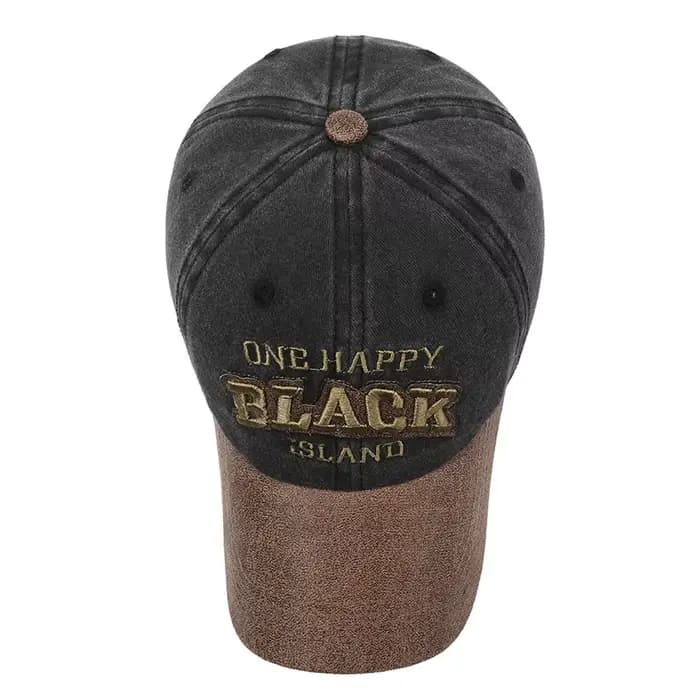 Casquette de baseball FS Green Brown Letter pour hommes