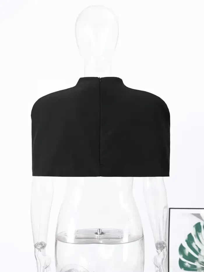 Tops châle courts élégants pour femmes