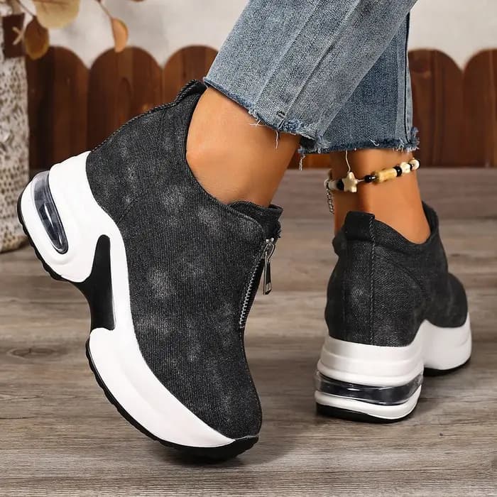 Femmes baskets anti-dérapant plate-forme baskets à semelles compensées femmes sans lacet décontracté dame chaussures vulcanisées femmes Zapatos De Mujer2026