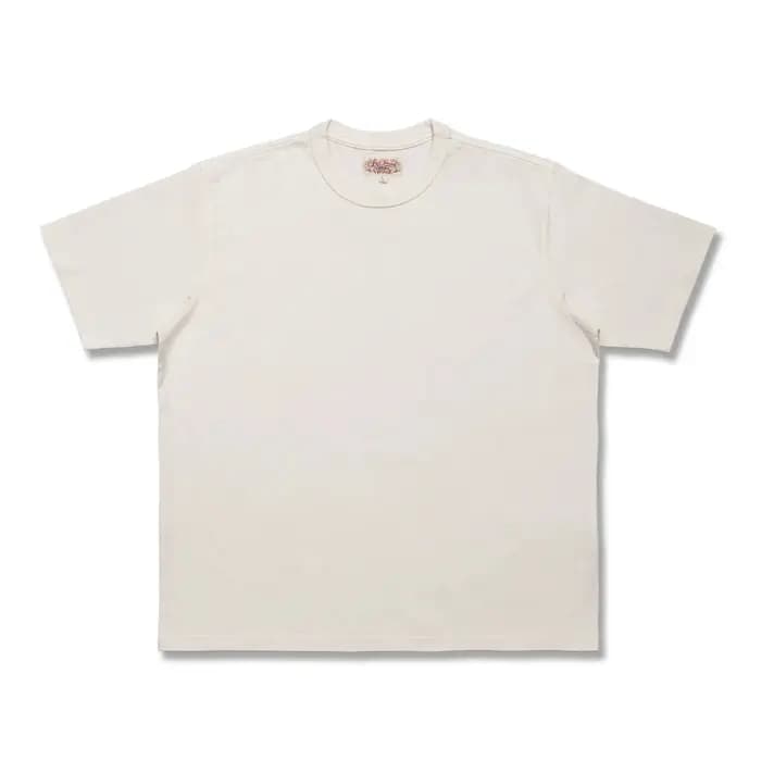 Tornado rouge 270g T-Shirts unis Amekaji hommes t-shirt à col rond en coton lourd