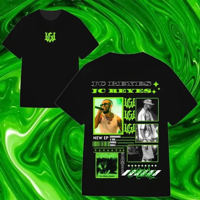 2025 Unseix Top Tee Rappeur Jc Reyes Album Tour Graphique T-shirts Hommes Femmes Hip Hop Mode T-shirts T-shirt Style Décontracté Streetwear