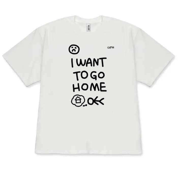 T-shirt de classe ouvrière « I Want To Go Home » avec motif Meme