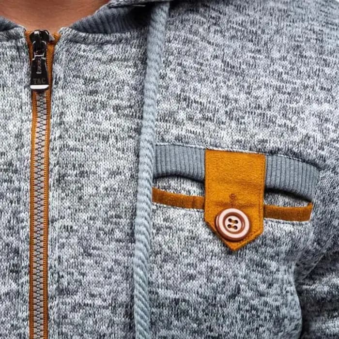 Sweats à capuche monochromes à manches longues pour hommes