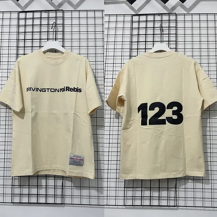 T-shirt Oversize en Coton de Qualité Supérieure RRR-123 pour Homme et Femme
