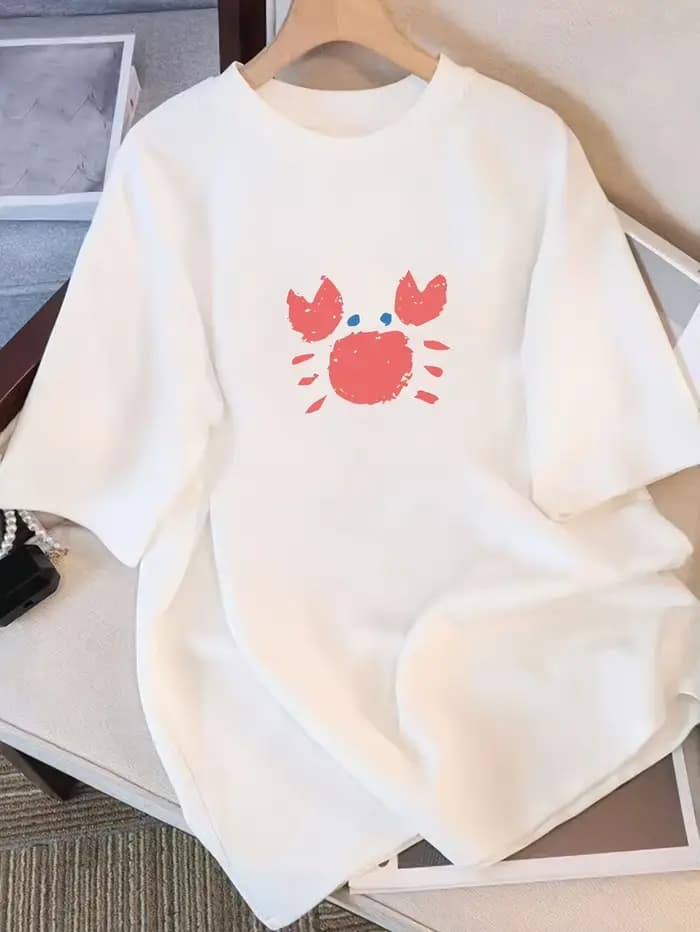 T-shirt pour homme, 100% coton pur, imprimé à motifs, simple, décontracté, confortable, coupe ample,