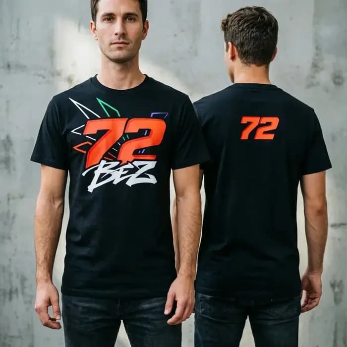 T-shirt surdimensionné MotoGP 72 Bez Vr46 pour les fans de course moto