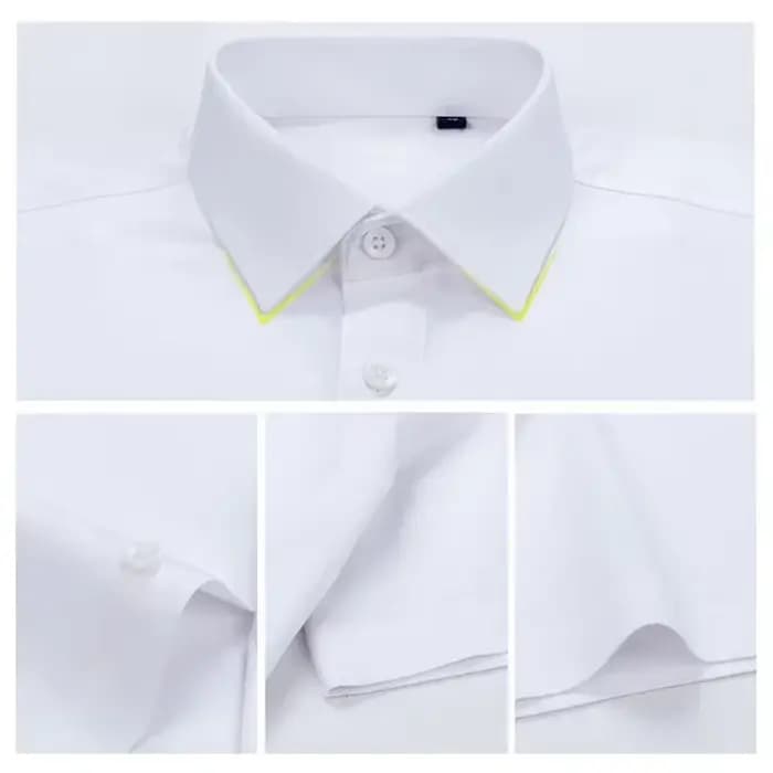 Chemise slim ultra-extensible pour hommes de qualité supérieure – Chemise formelle d'affaires soyeus
