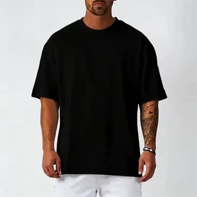T-shirt en coton blanc uni pour homme
