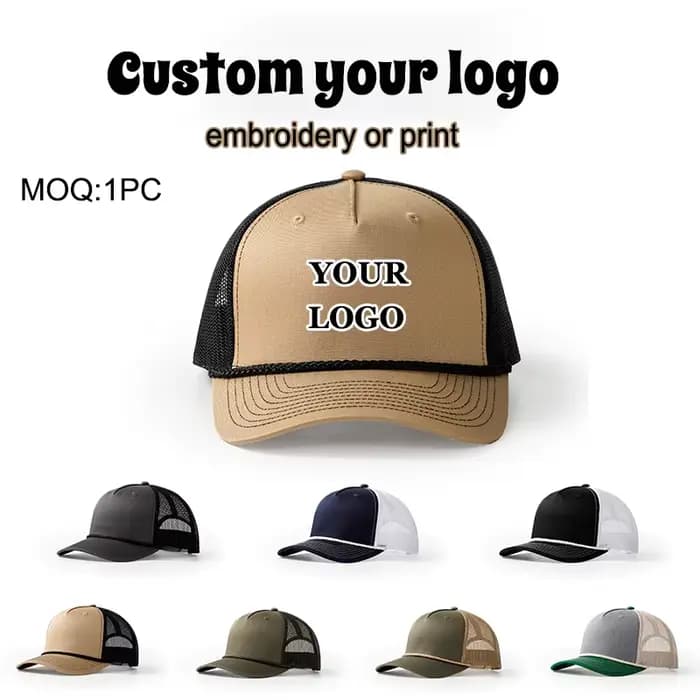 Casquette de camionneur Richardson 112 à 5 panneaux pour hommes
