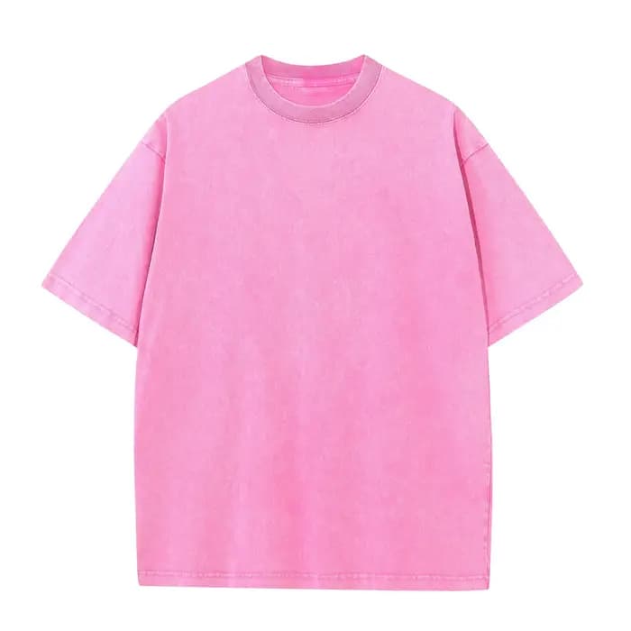 T-shirts vintage délavés pour hommes 350 g/m² – Style streetwear hip-hop rétro punk Harajuku – Hauts décontractés en coton à manches courtes effet délavé à l'acide