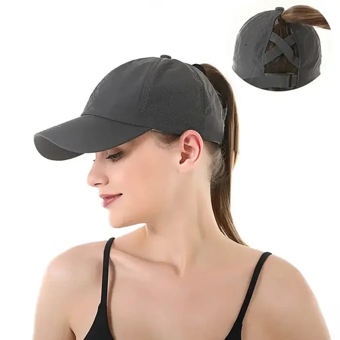 Casquettes de baseball à queue de cheval à séchage rapide pour femmes