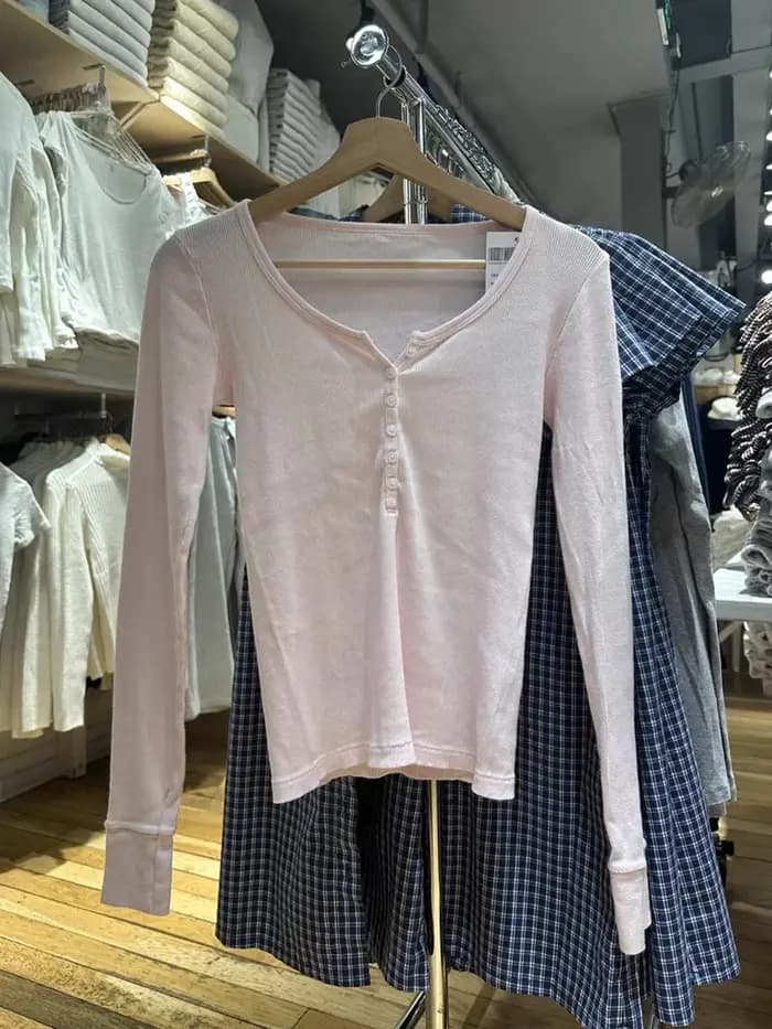 T-Shirt à Manches sulfet Col Rond pour Femme