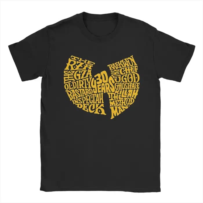 T-shirts du groupe de rap légendaire Wu Tang Clan pour hommes