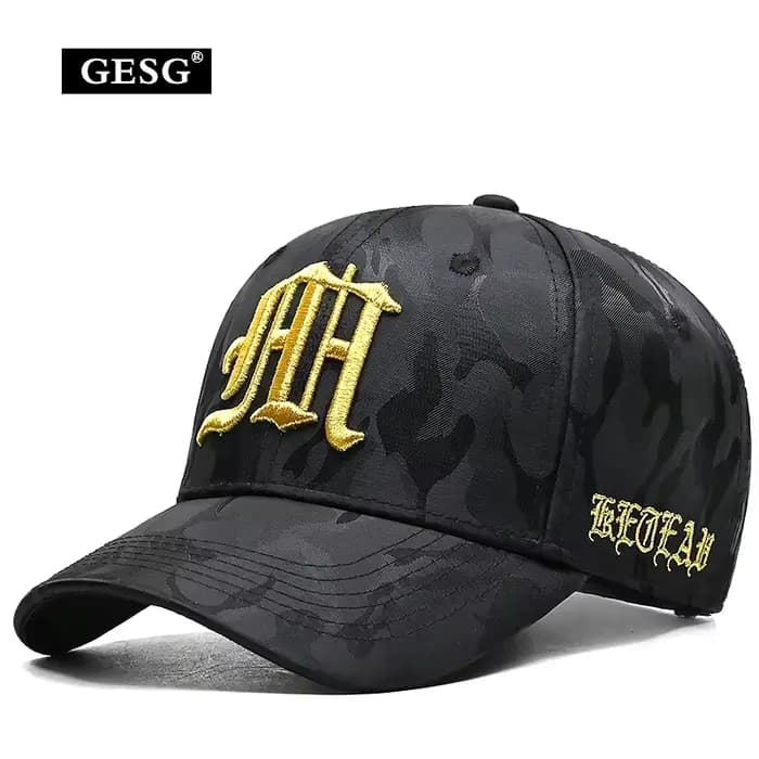 InlnDtor 2025 Casquette de baseball brodée camouflage Casquette tactique rigide à la mode pour hommes quatre saisons Casquette militaire tout usage