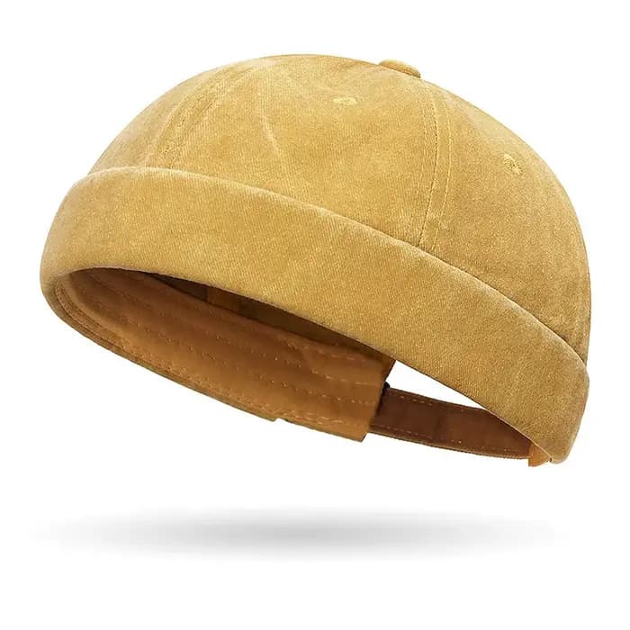Casquette hip-hop délavée à capote souple de style rue – Chapeau de fermier unisexe et polyvalent