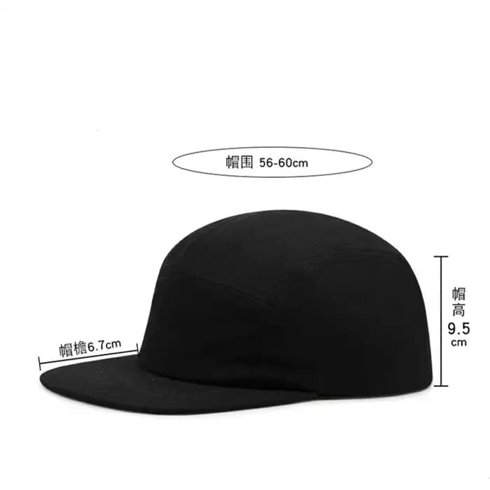 Logo personnalisé 5 panneaux casquettes Snapback pour hommes réglable bord plat lavé coton Camping chapeaux unisexe