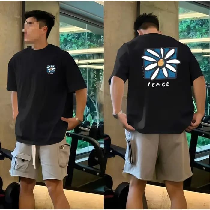 Nouveau t-shirt unisexe à motif floral américain style streetwear