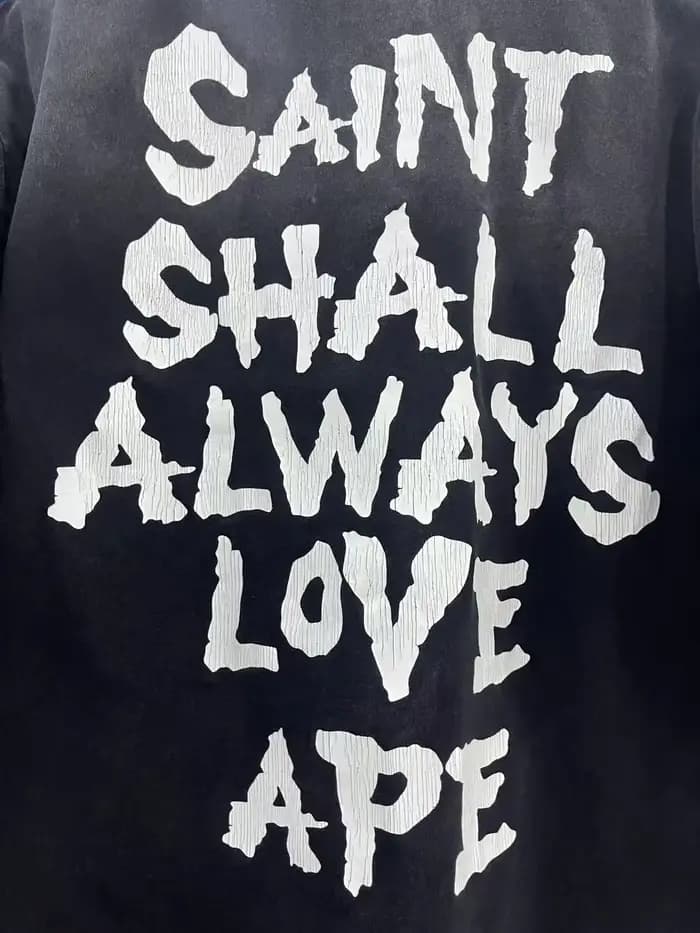 T-shirt noir imprimé crâne Saint Tear pour hommes et femmes, t-shirt de haute qualité
